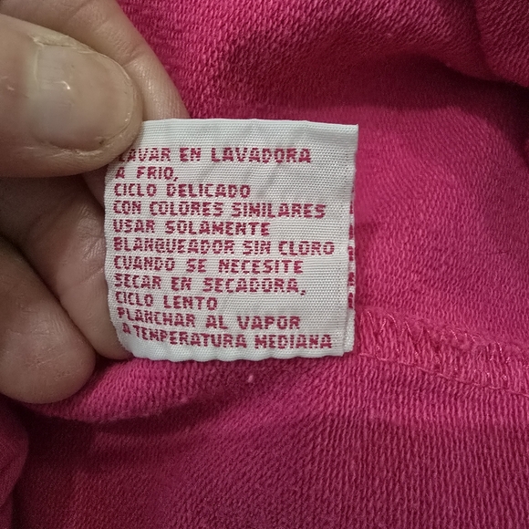 Y2K Pappagalo Pink White Trim Knit Full Zip Jacket Womens XL - Picture 10 of 12